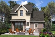 Cottage Style House Plan - 2 Beds 1.5 Baths 803 Sq/Ft Plan #48-1010 