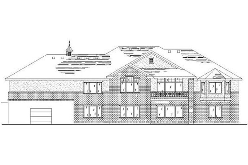Dream House Plan - Exterior - Rear Elevation for Traditional House Plan #5-292 - 4 bed, 3.5 bath