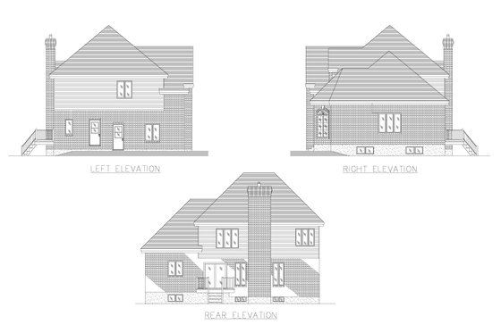 Exterior - Other Elevation for Traditional House Plan #138-389 - 3 bed, 2.5 bath