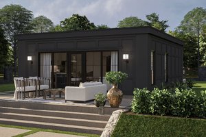 Modern Exterior - Front Elevation Plan #455-427