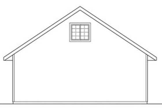 Exterior - Rear Elevation for Traditional House Plan #124-633, 0 bath