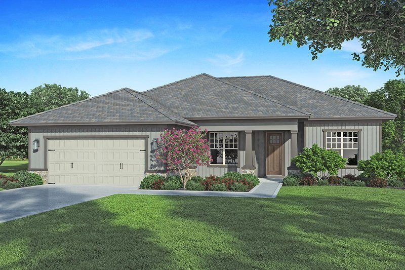 Dream House Plan - Craftsman Exterior - Front Elevation Plan #938-100