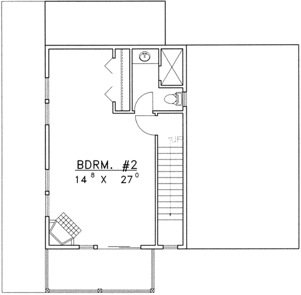Home Plan - Country Floor Plan - Upper Floor Plan #117-453