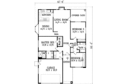 Traditional Style House Plan - 3 Beds 2 Baths 1612 Sq/Ft Plan #1-1312 