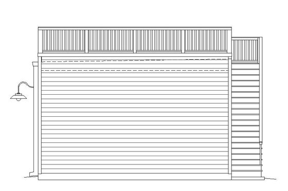 Exterior - Other Elevation 1 for Contemporary House Plan #932-157, 0 bath