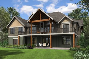 Exterior - Rear Elevation for Craftsman House Plan #48-673 - 4 bed, 3.5 bath