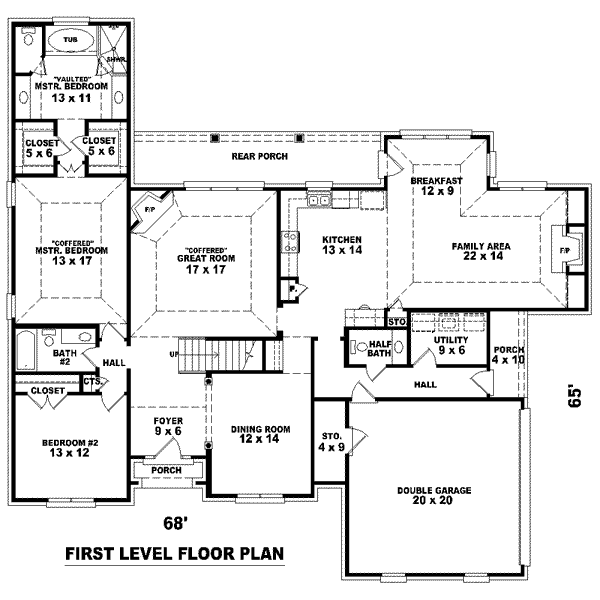 European Floor Plan - Main Floor Plan #81-1172