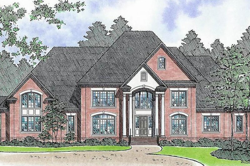 Dream House Plan - European Exterior - Front Elevation Plan #1054-92