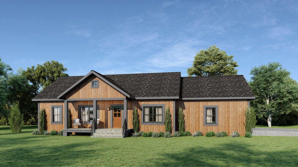 Inline Ranch Home Ranch House Plan 3d Warehouse