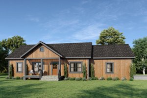 Dream House Plan - Ranch Exterior - Front Elevation Plan #44-239