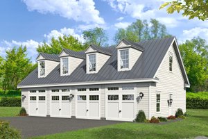 Country Exterior - Front Elevation Plan #932-266