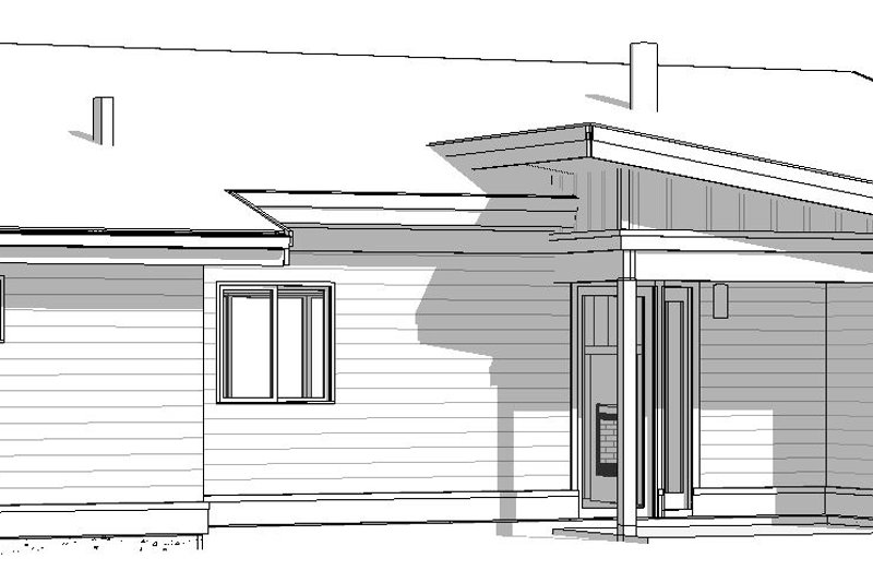 Home Plan - Exterior - Front Elevation 3 for Modern House Plan #895-135 - 2 bed, 2 bath
