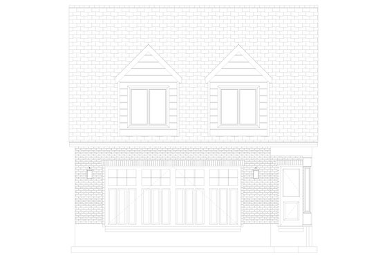 Exterior - Front Elevation 5 for Colonial House Plan #1060-164 - 2 bed, 1 bath