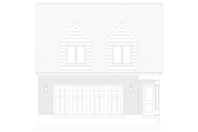Home Plan - Exterior - Front Elevation 5 for Colonial House Plan #1060-164 - 2 bed, 1 bath