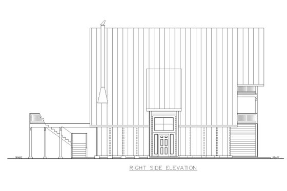 Exterior - Other Elevation 1 for Cabin House Plan #117-941 - 2 bed, 3 bath