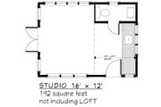 Adobe / Southwestern Style House Plan - 1 Beds 1 Baths 192 Sq/Ft Plan #917-31 