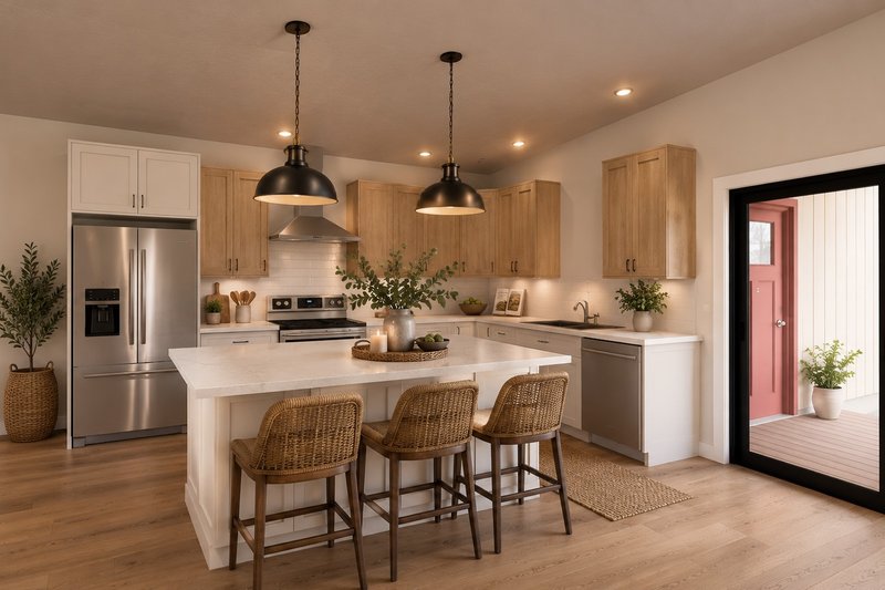 House Blueprint - Interior - Kitchen for Farmhouse House Plan #1064-515 - 2 bed, 2.5 bath