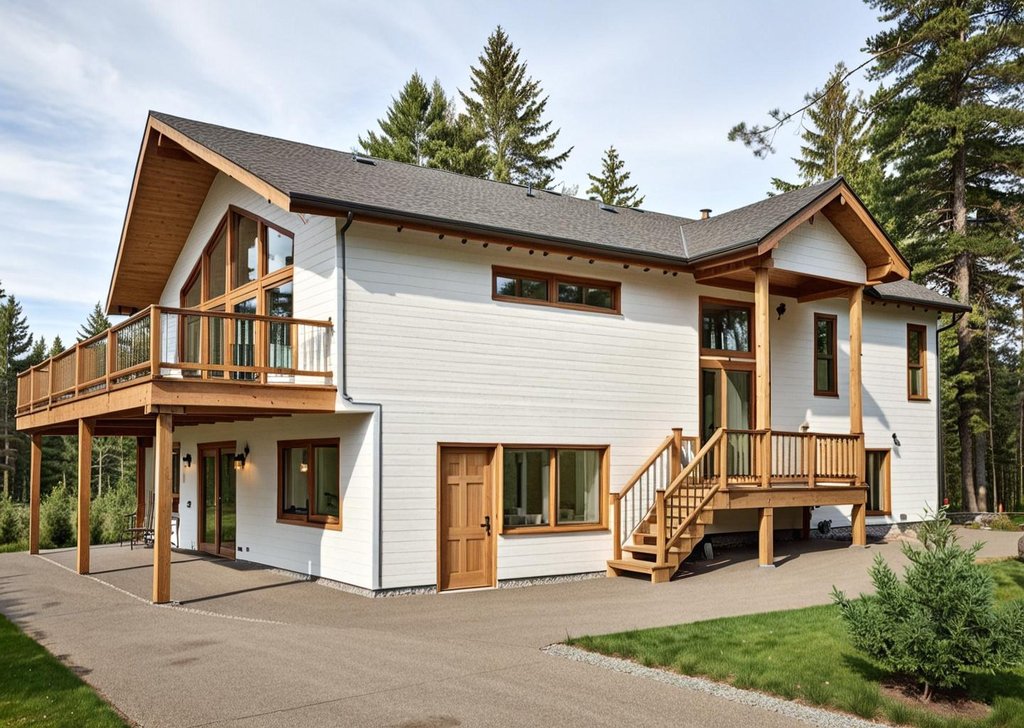 Exterior - Front Elevation 2 for Modern House Plan #117-394 - 3 bed, 2.5 bath