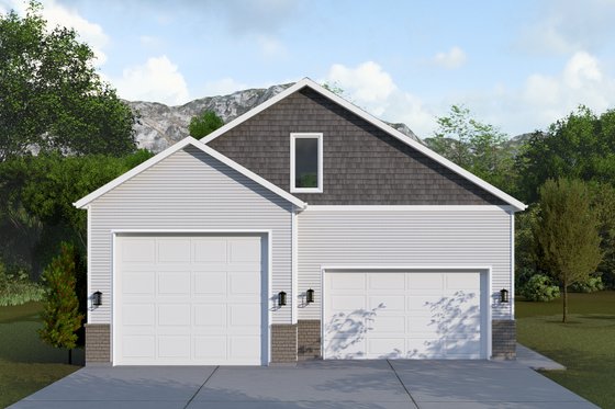 Exterior - Front Elevation 3 for Traditional House Plan #1060-224, 1.5 bath