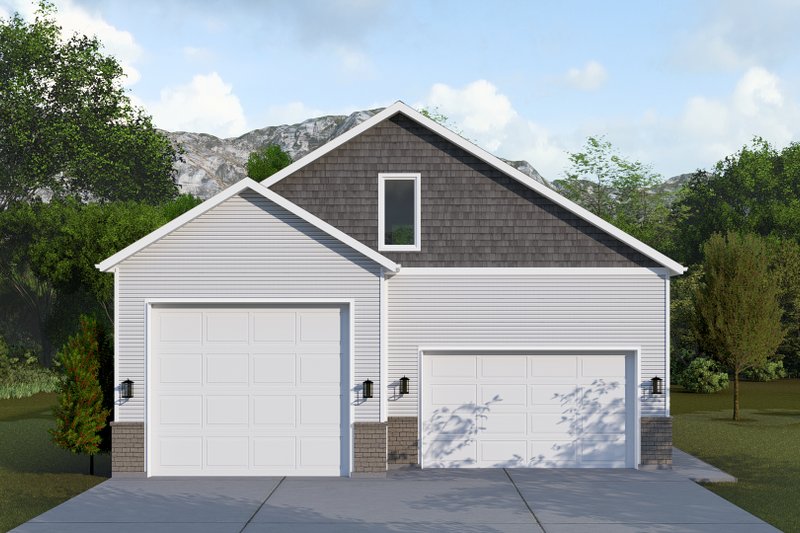 Architectural House Design - Exterior - Front Elevation 3 for Traditional House Plan #1060-224, 1.5 bath