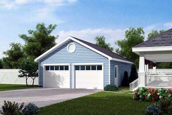 Exterior - Front Elevation for Traditional House Plan #312-871, 0 bath