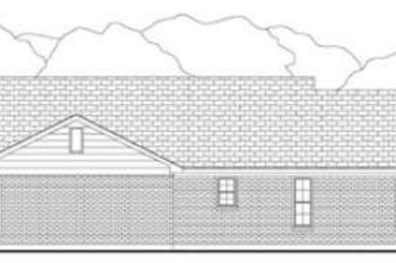 Exterior - Rear Elevation for Country House Plan #406-148 - 3 bed, 2 bath