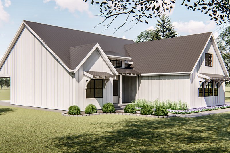 Architectural House Design - Exterior - Other Elevation 1 for Farmhouse House Plan #455-216 - 3 bed, 2 bath