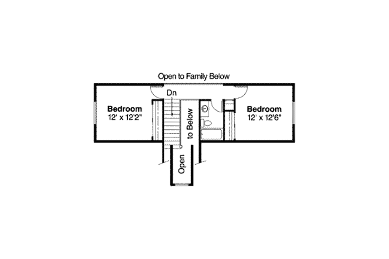 Home Plan - Floor Plan - Upper Floor for Traditional House Plan #124-403 - 3 bed, 2.5 bath