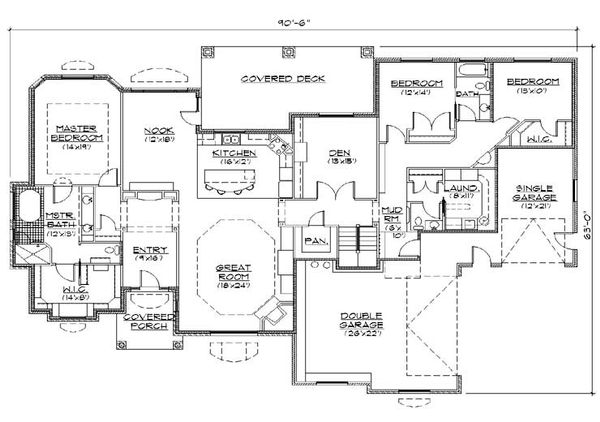Traditional Floor Plan - Main Floor Plan #5-329
