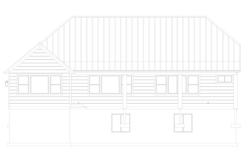 House Blueprint - Exterior - Rear Elevation for Farmhouse House Plan #1060-478 - 3 bed, 2.5 bath