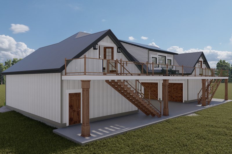 Home Plan - Exterior - Rear Elevation for Farmhouse House Plan #1060-116 - 1 bed, 1 bath