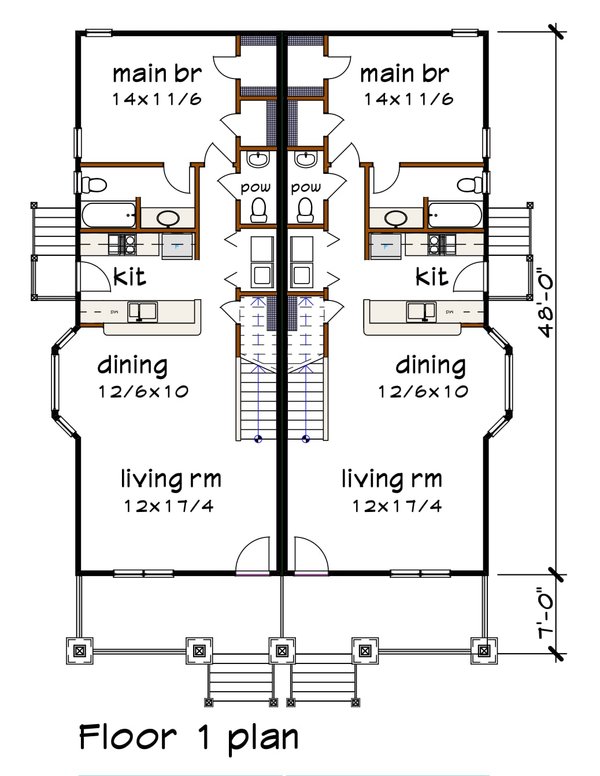 Home Plan - Traditional Floor Plan - Main Floor Plan #79-245