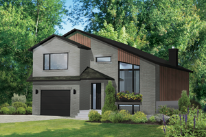 Contemporary Exterior - Front Elevation Plan #25-4893