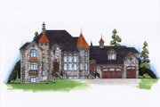 European Style House Plan - 8 Beds 7.5 Baths 5561 Sq/Ft Plan #5-447 