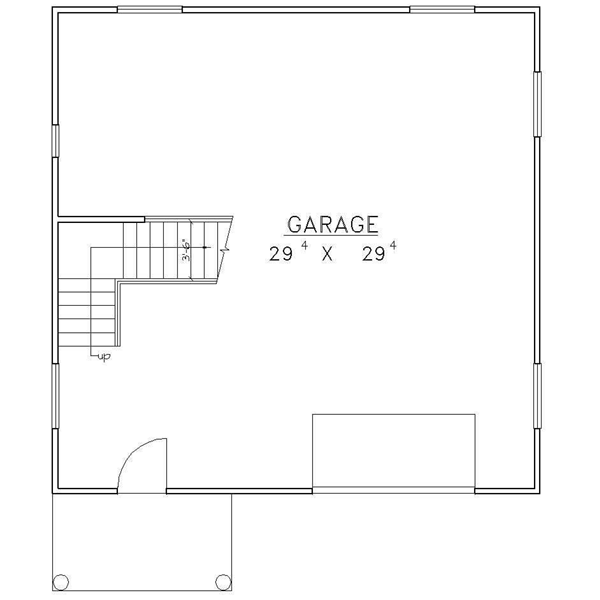 House Design - Traditional Floor Plan - Main Floor Plan #117-250