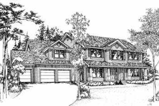 Exterior - Front Elevation for Traditional House Plan #78-143 - 3 bed, 2.5 bath