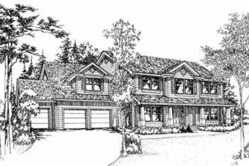 Traditional Style House Plan - 3 Beds 2.5 Baths 2729 Sq/Ft Plan #78-143