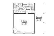 Craftsman Style House Plan - 0 Beds 2 Baths 924 Sq/Ft Plan #124-1133 