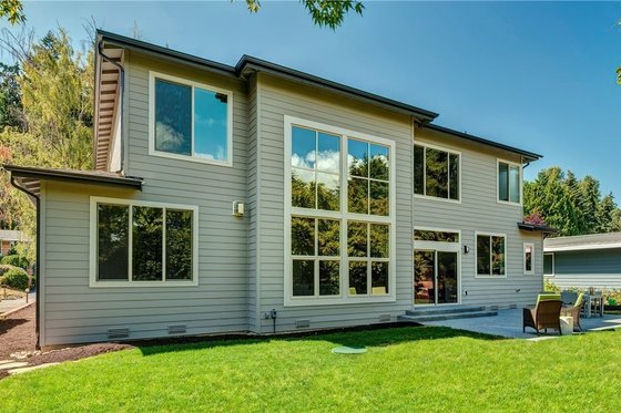 Exterior - Rear Elevation for Prairie House Plan #1066-72 - 5 bed, 4.5 bath