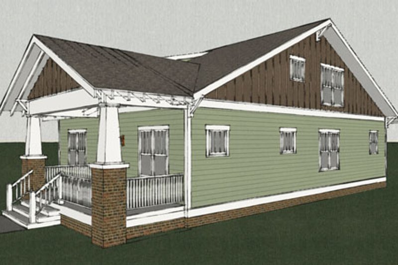 Dream House Plan - Exterior - Other Elevation for Craftsman House Plan #461-10 - 3 bed, 2.5 bath