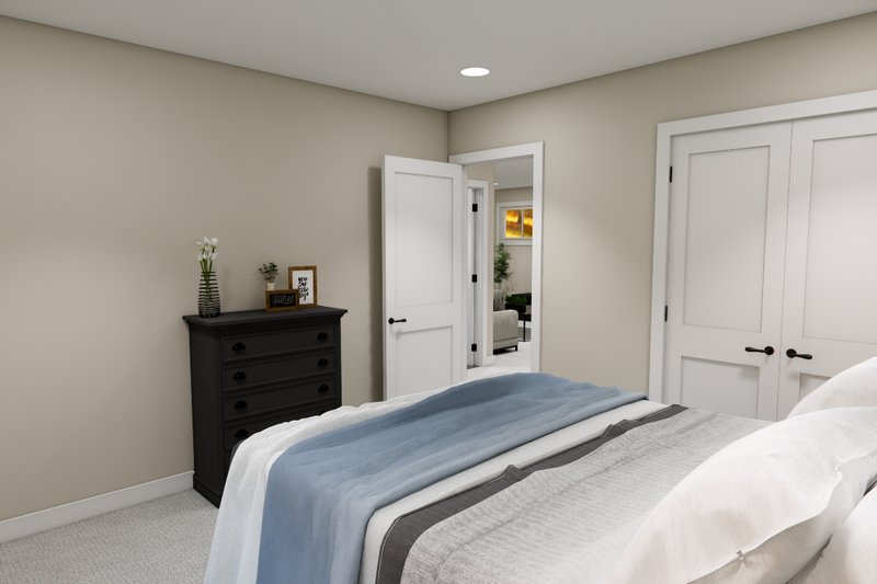 House Blueprint - Interior - Bedroom 3 for Bungalow House Plan #51-1361 - 4 bed, 3.5 bath