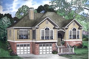 Traditional Exterior - Front Elevation Plan #17-302