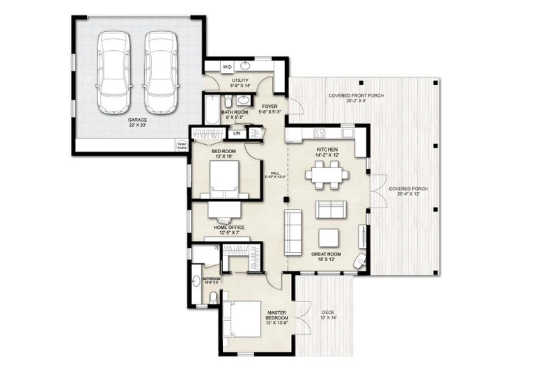 Home Plan - Floor Plan - Other Floor for Cabin House Plan #924-14 - 2 bed, 2 bath