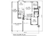 Ranch Style House Plan - 3 Beds 3.5 Baths 2557 Sq/Ft Plan #70-817 