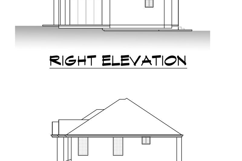 Architectural House Design - Exterior - Other Elevation 4 for Contemporary House Plan #1066-205 - 5 bed, 4.5 bath