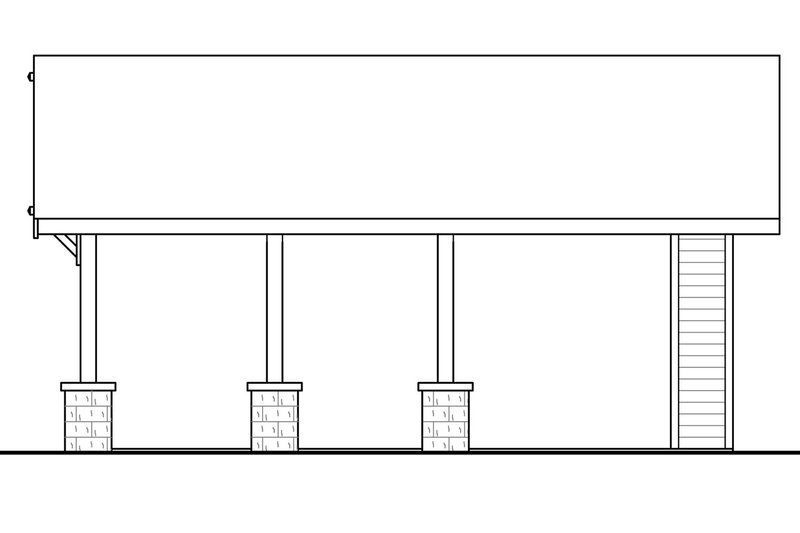 House Plan Design - Exterior - Other Elevation 1 for Craftsman House Plan #124-1226, 0 bath