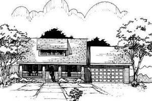 Bungalow Exterior - Front Elevation Plan #50-223