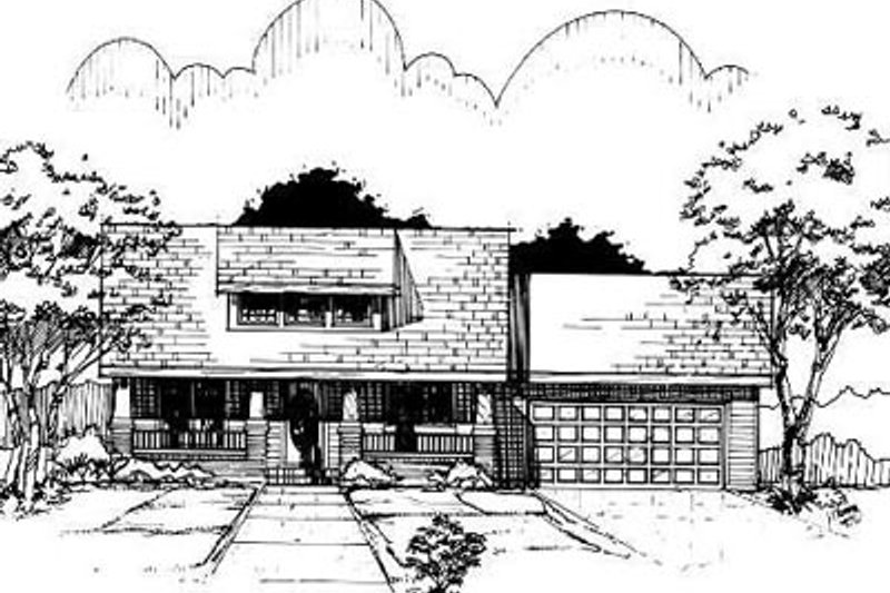 House Blueprint - Bungalow Exterior - Front Elevation Plan #50-223