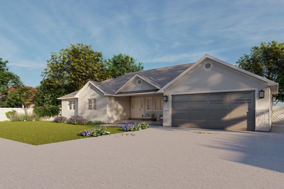 Exterior - Front Elevation 3 for Traditional House Plan #1060-191 - 3 bed, 2 bath