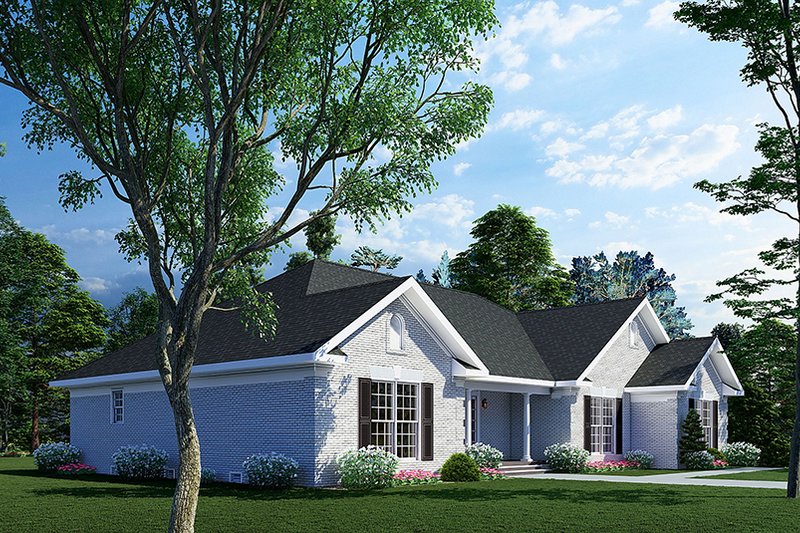 Dream House Plan - Exterior - Other Elevation for Ranch House Plan #17-174 - 3 bed, 2.5 bath